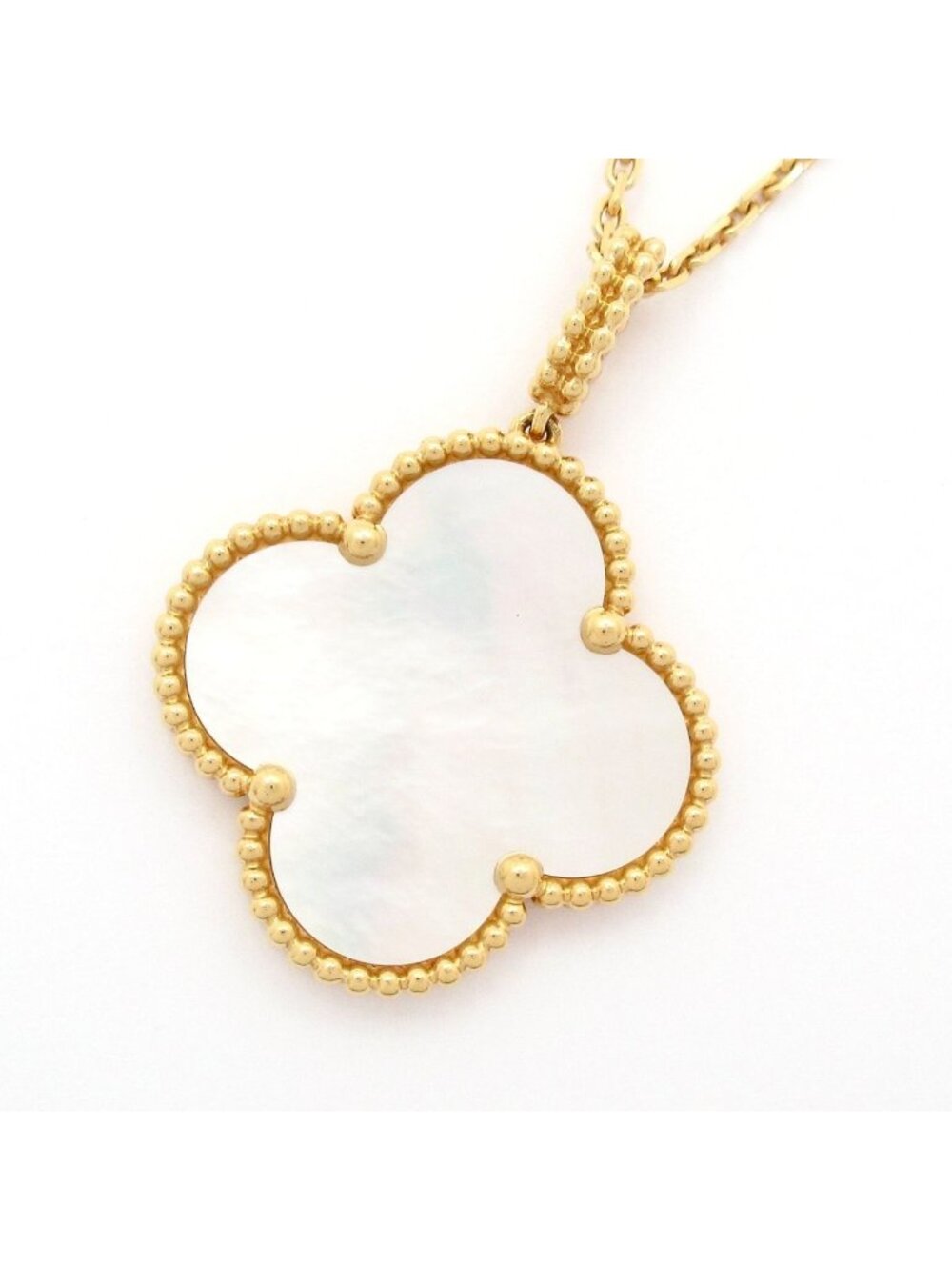 Van Cleef & Arpels & Arpel Necklace Magic Alhambra Long Nlacelace 1 Motif Ivory